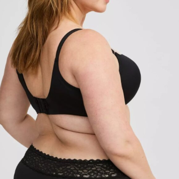 Second Skin Mid-Rise Cheeky Lace Trim Panty Torrid - Picture 4 of 6